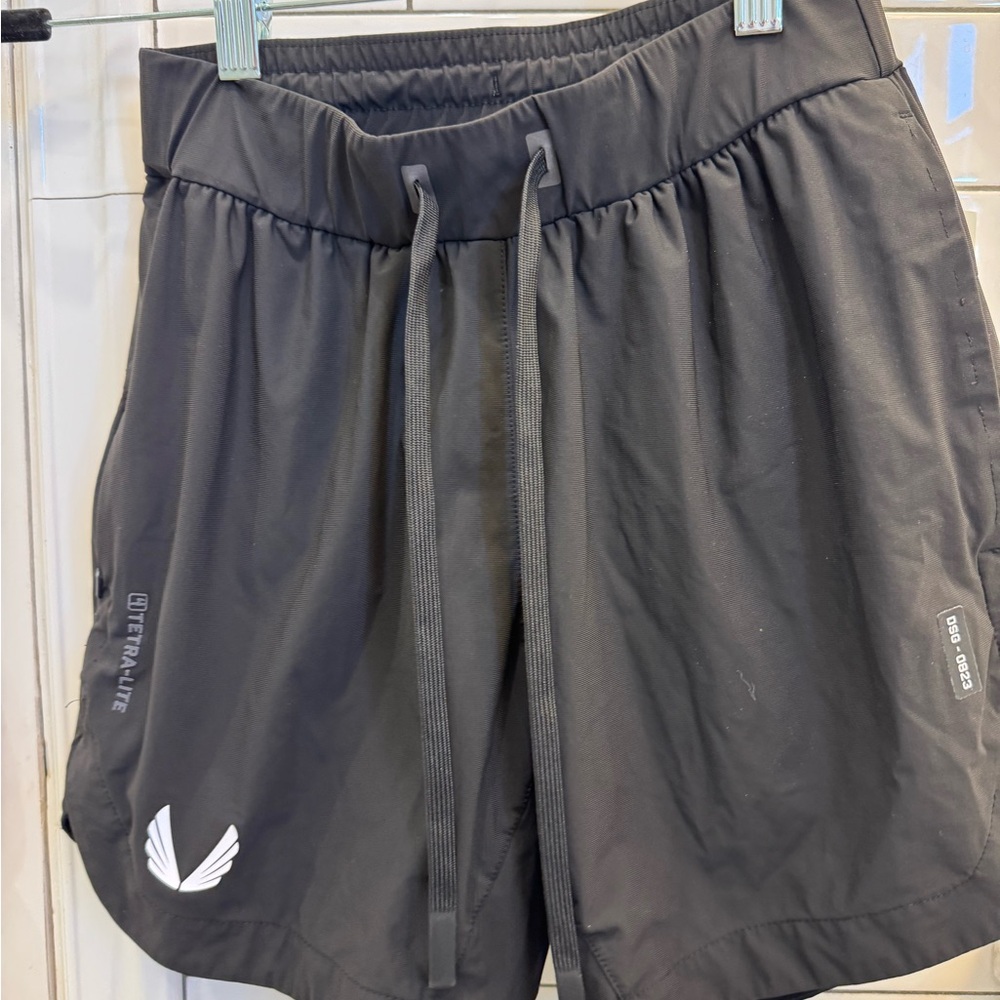 ASRV Black Athletic Shorts for Men